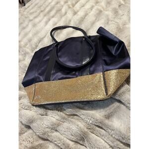 blue and gold tote bag large